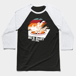 80's Baby Retro Music DJ Gift Baseball T-Shirt